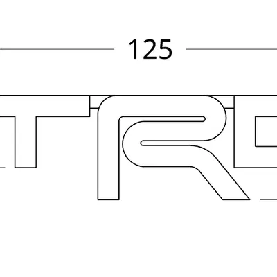 Biểu tượng Toyota Racing Development sắc nét