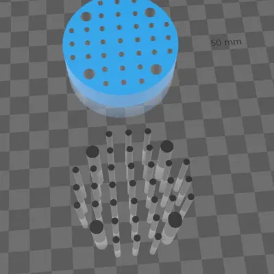 Đế sấy cho in 3D resin và trình bày mẫu vật