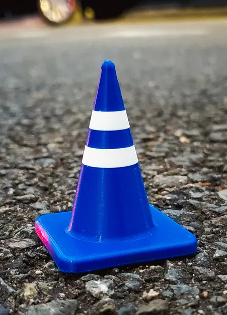 Bộ mô hình cọc giao thông và rào chắn nhiều màu sắc - Image 1