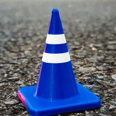 Bộ mô hình cọc giao thông và rào chắn nhiều màu sắc