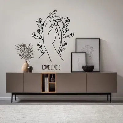 Bức tranh tình yêu hai người nắm tay trong nghệ thuật đường ...