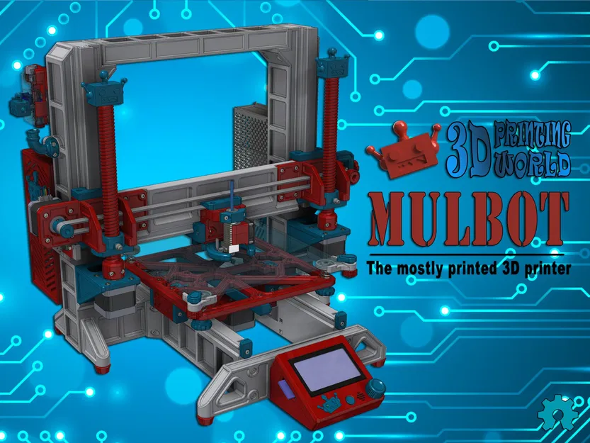 Máy in 3D Mulbot với khung in 3D và hệ thống truyền động - Image 1