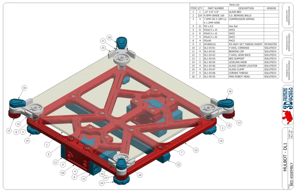 Máy in 3D Mulbot với khung in 3D và hệ thống truyền động - Image 5