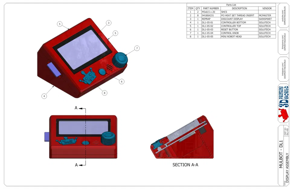 Máy in 3D Mulbot với khung in 3D và hệ thống truyền động - Image 7