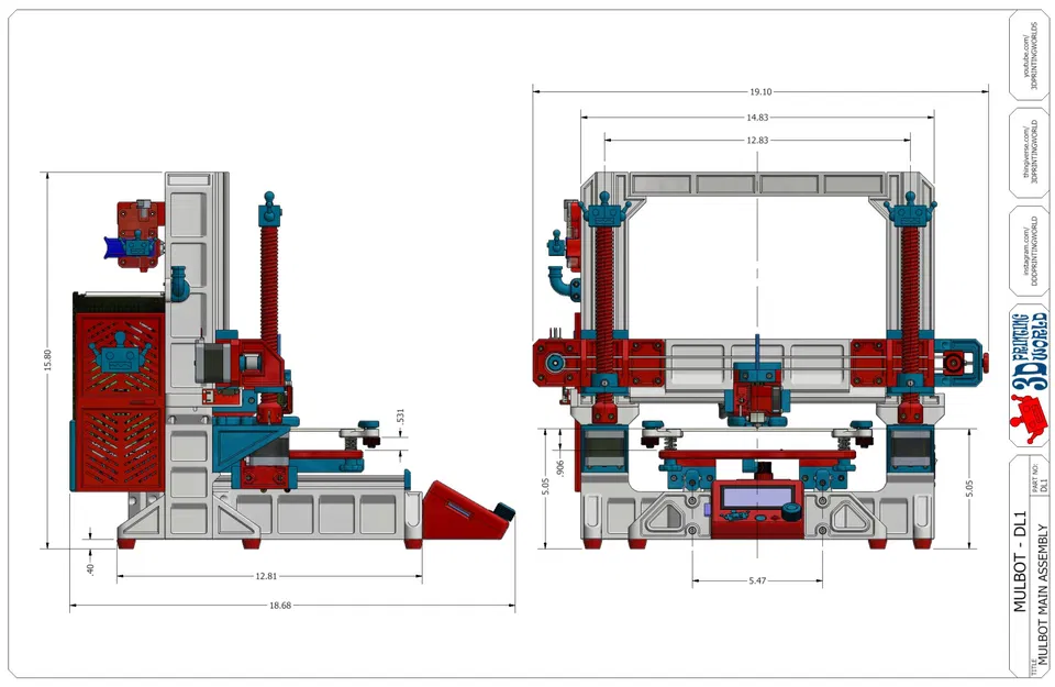 Máy in 3D Mulbot với khung in 3D và hệ thống truyền động - Image 9