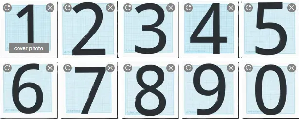 Số nhà và biển số sáng tạo từ các chữ số 0-9 - Image 1