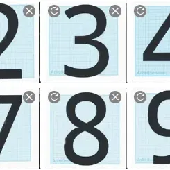 Số nhà và biển số sáng tạo từ các chữ số 0-9