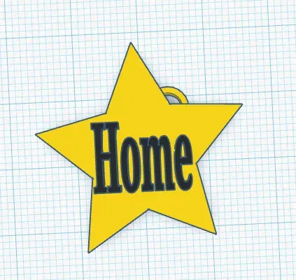 Móc khóa hình trái tim và ngôi sao với chữ Home - Image 4