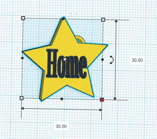 Móc khóa hình trái tim và ngôi sao với chữ Home - Image 5