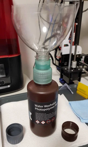 Nắp chai funnel cho bình resin Elegoo 0.5 & 1 kg - Image 1