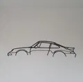 Nghệ thuật treo tường hình bóng Porsche 993 Turbo - Thumbnail 2