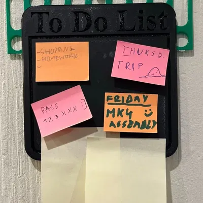 Bảng ghi chú việc cần làm To Do List