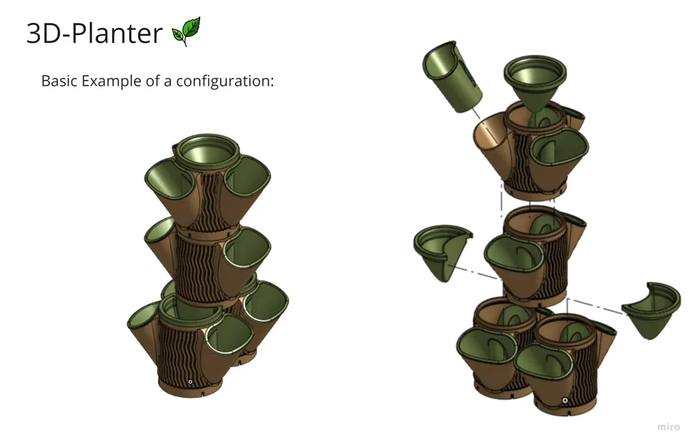 Hệ thống trồng cây đứng in 3D với gạch tùy chỉnh - Image 2