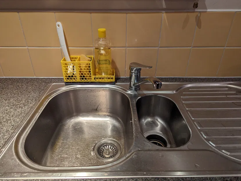 Giá đỡ tổ chức bồn rửa chén với khay thoát nước tích hợp - Image 2