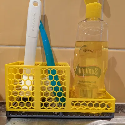 Giá đỡ tổ chức bồn rửa chén với khay thoát nước tích hợp