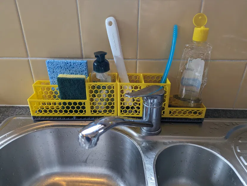 Giá đỡ tổ chức bồn rửa chén với khay thoát nước tích hợp - Image 4