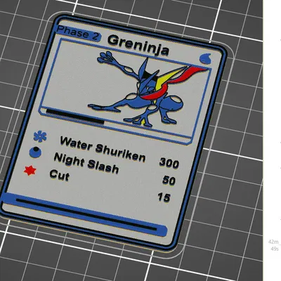 Thẻ Pokemon Greninja với tính năng thay đổi màu sắc thủ công