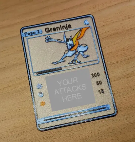 Thẻ Pokemon Greninja với tính năng thay đổi màu sắc thủ công - Image 3