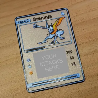 Thẻ Pokemon Greninja với tính năng thay đổi màu sắc thủ công