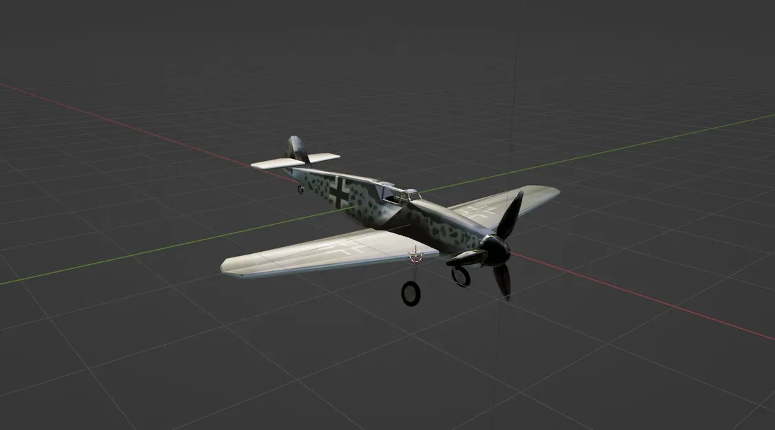 Máy bay chiến đấu Messerschmitt Bf 109 G-6 trong mô hình chi tiết - Image 1