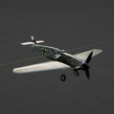 Máy bay chiến đấu Messerschmitt Bf 109 G-6 trong mô hình chi tiết