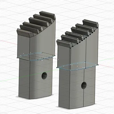 Đế thay thế cho thang nhôm với kích thước 40 mm và 19 mm, 21 mm