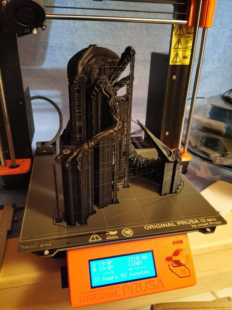 Tượng người ngoài hành tinh xenomorph đứng 10cm - Image 3