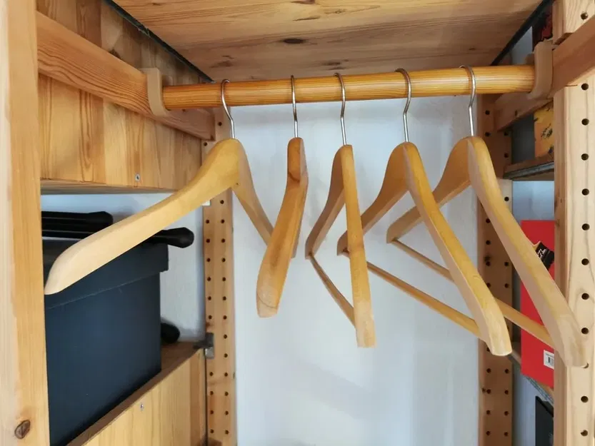 Giá đỡ thanh treo quần áo cho hệ thống IKEA IVAR - Image 1