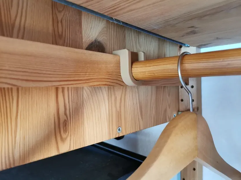 Giá đỡ thanh treo quần áo cho hệ thống IKEA IVAR - Image 2