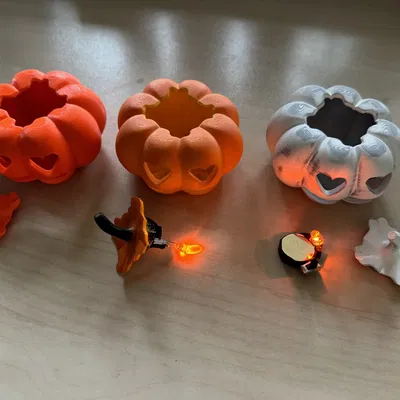 Đèn LED bí ngô phát sáng cho mùa Halloween