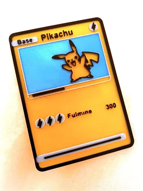 Thẻ Pokemon - Pikachu (Ý) với tính năng thay đổi màu sắc thủ c... - Image 1