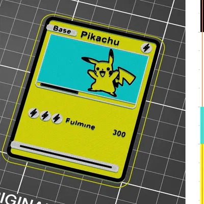 Thẻ Pokemon - Pikachu (Ý) với tính năng thay đổi màu sắc thủ c...