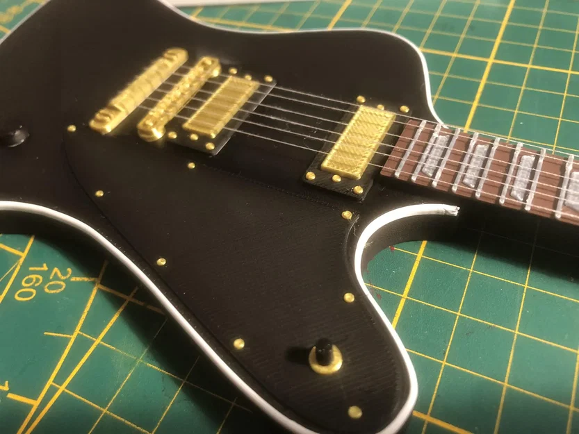 Mô hình đàn guitar mini Gibson Firebird chi tiết - Image 1