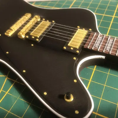 Mô hình đàn guitar mini Gibson Firebird chi tiết