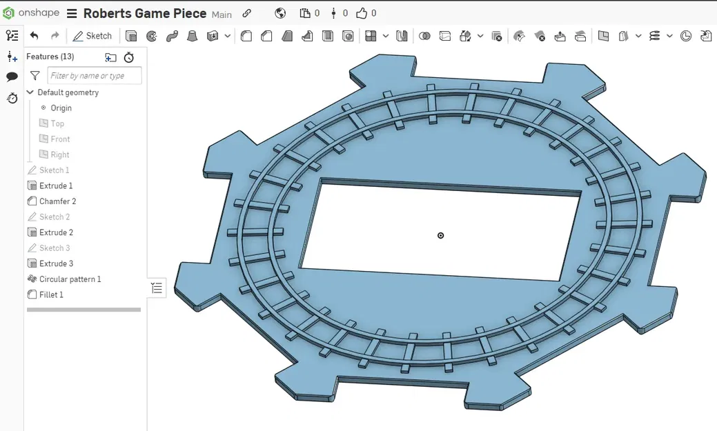 Đường ray xe lửa trung tâm cho bộ domino Mexican Train - Image 2