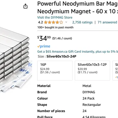 Kẹp găng tay từ tính cho gara làm việc