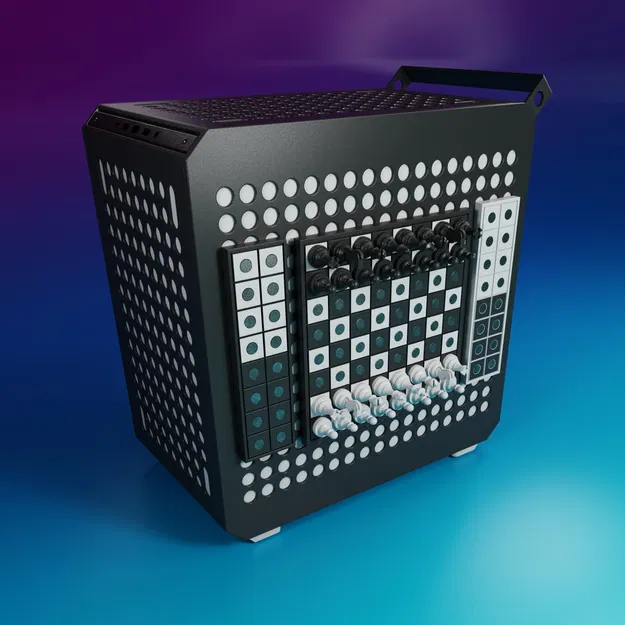 Bộ cờ vua từ tính tùy chỉnh cho Cooler Master QUBE 500 - Image 1