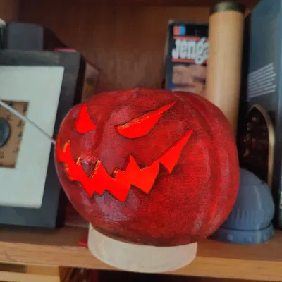 Quả bí ngô Jack-O-Lantern được quét 3D thực tế