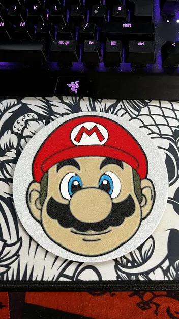 Đế lót đa sắc màu nhân vật Mario - Image 1