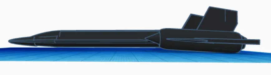 Máy bay SR-71 Blackbird mô phỏng trong Tinkercad - Image 2