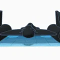 Máy bay SR-71 Blackbird mô phỏng trong Tinkercad - Thumbnail 3