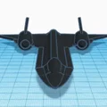 Máy bay SR-71 Blackbird mô phỏng trong Tinkercad - Thumbnail 4