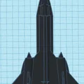 Máy bay SR-71 Blackbird mô phỏng trong Tinkercad - Thumbnail 5
