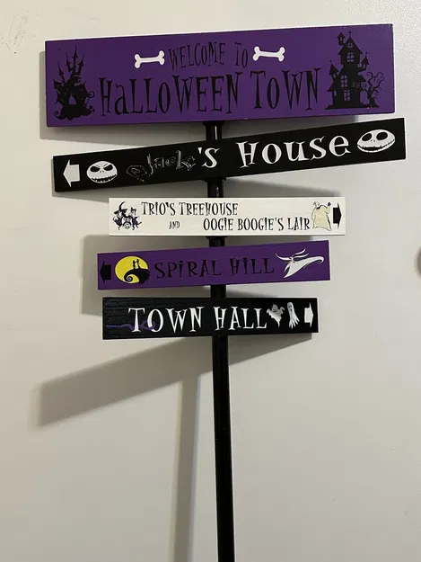 Bảng gắn biển báo Halloween cho chổi phù thủy - Image 1