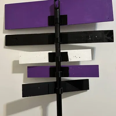 Bảng gắn biển báo Halloween cho chổi phù thủy