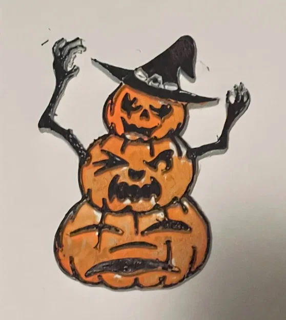 Trang trí hình bí ngô chồng chất cho mùa Halloween - Image 1