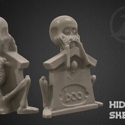 Trang trí Halloween với bộ xương ẩn