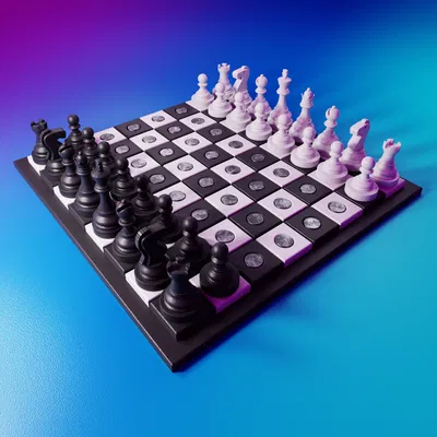 Móc khóa cờ vua từ tính in 3D với nam châm mạnh mẽ