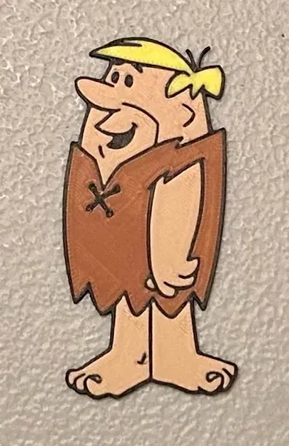 Nam châm Barney Rubble đa màu sắc 4 màu - Image 1