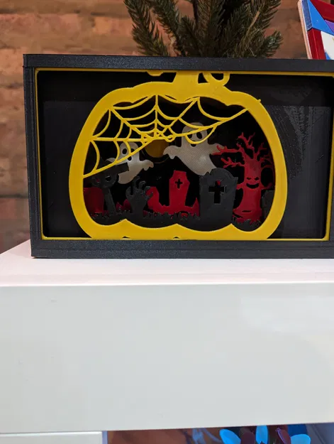 Hộp bóng ma Halloween với ánh sáng phát quang - Image 2